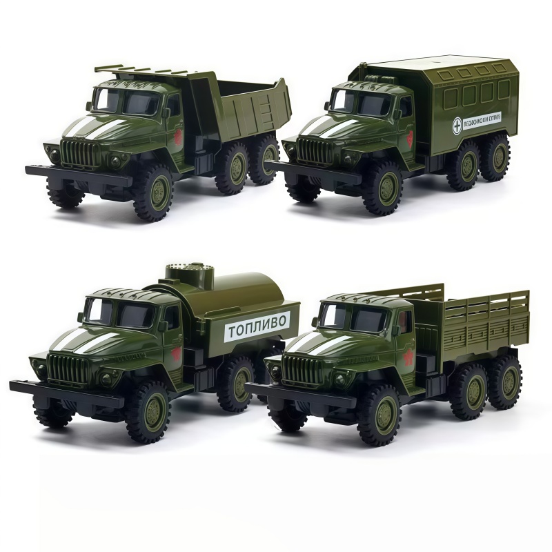 Model Kit Cars - Transport vehicle alloy car model set,