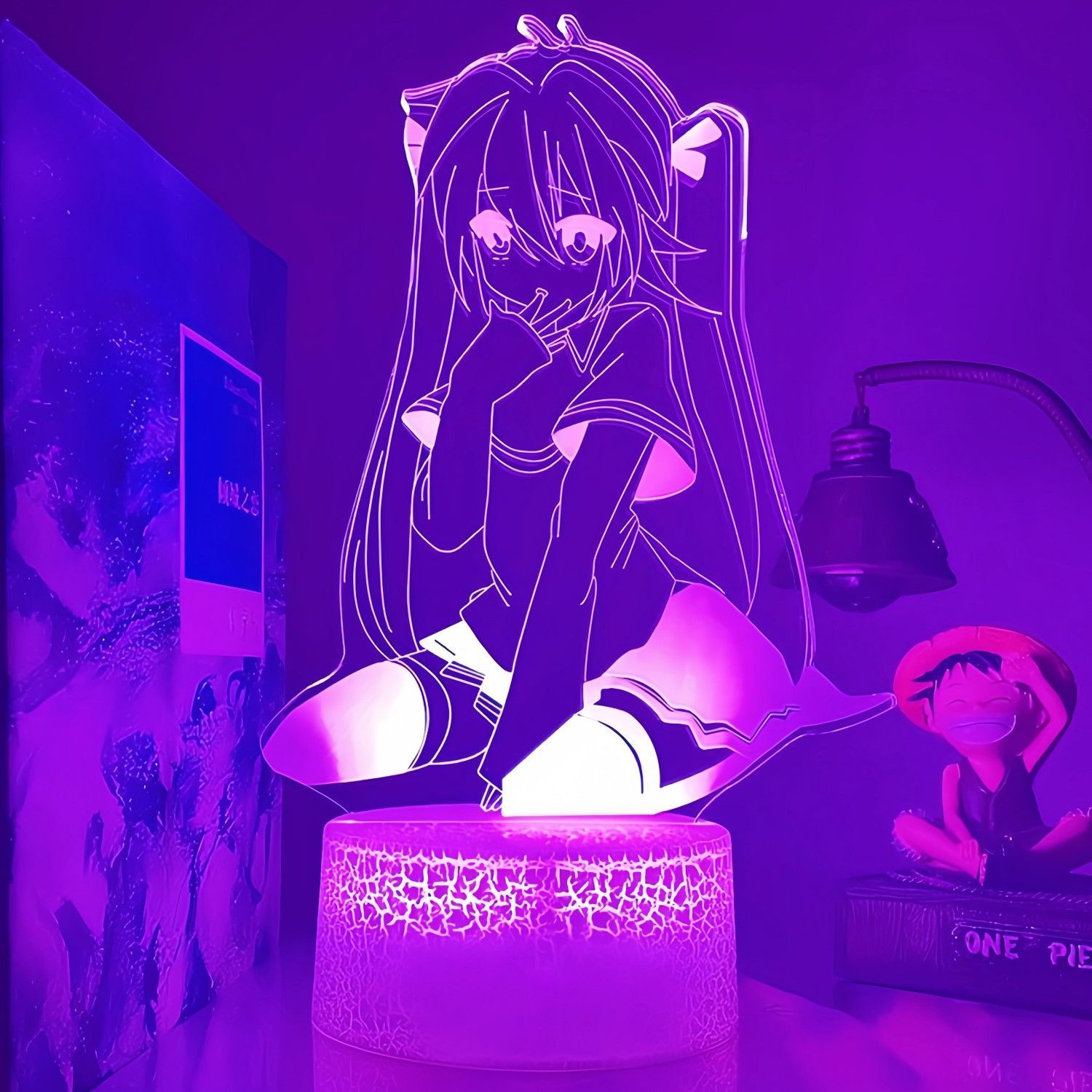 Model Kit Hatsune Miku - Anime Peripherals Hatsune Miku Figure LED