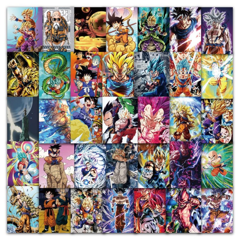 Model Kit Dragon Ball - 63pcs/bag Cartoon Dragon Ball Super Saiyan