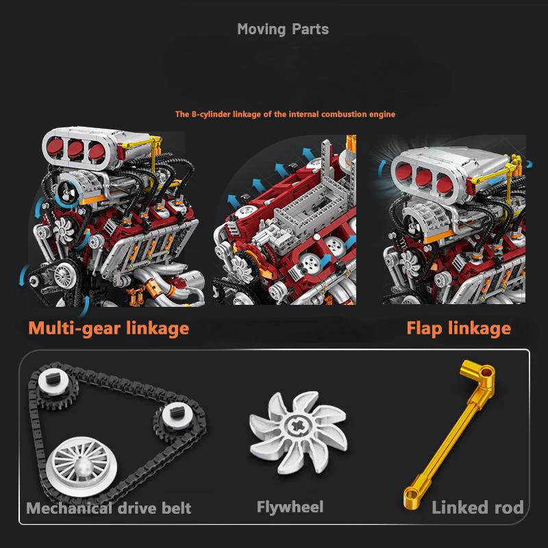 2347PCS High‑simulation Techni - đánh giá và giá Model Kit V8