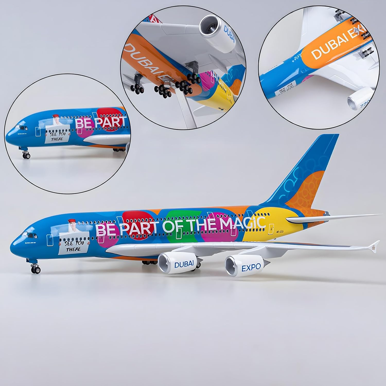 1/160 scale Emirates EXPO A380 - đánh giá và giá Model Kit Planes