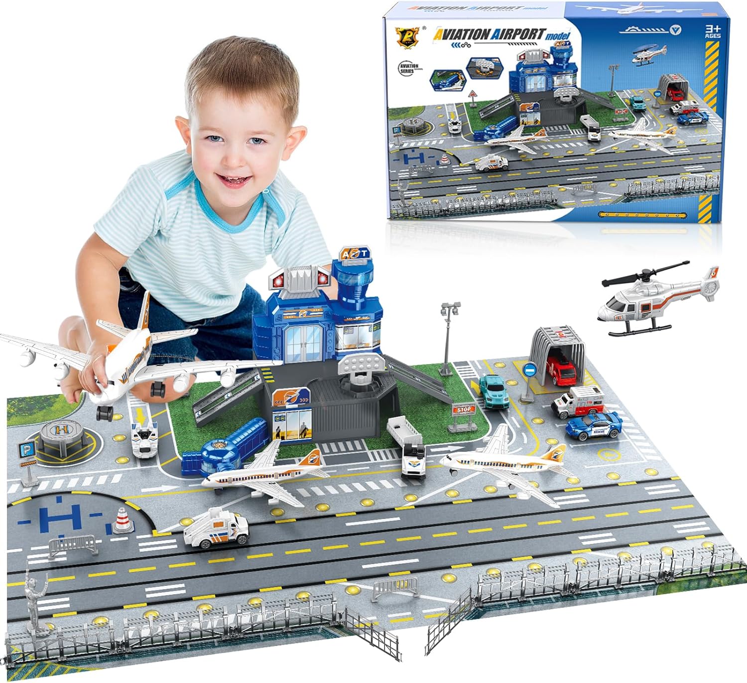 Children's Airport Scene Toy S - đánh giá và giá Model Kit Planes