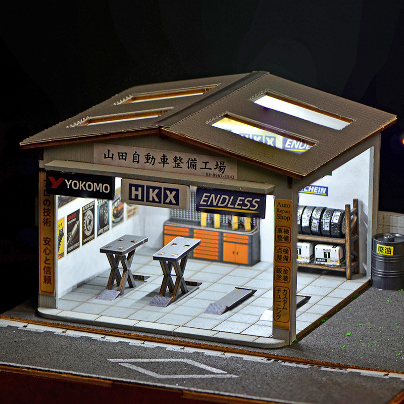 1:64 Scale DIY Auto Repair Sho - đánh giá và giá Model Kit Cars