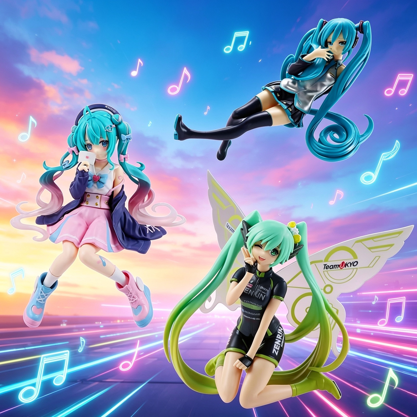 Hatsune Miku Anime Figure Mult - đánh giá và giá Model Kit Hatsune Miku