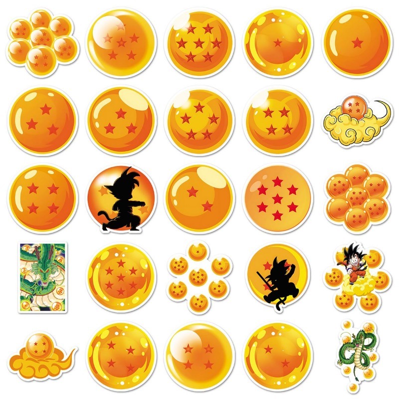 50pcs Dragon Ball PVC stickers - đánh giá và giá Model Kit Dragon Ball