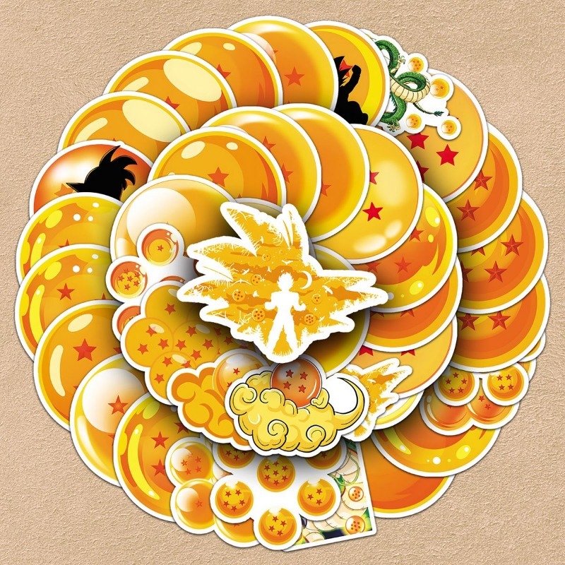 50pcs Dragon Ball PVC stickers - đánh giá và giá Model Kit Dragon Ball