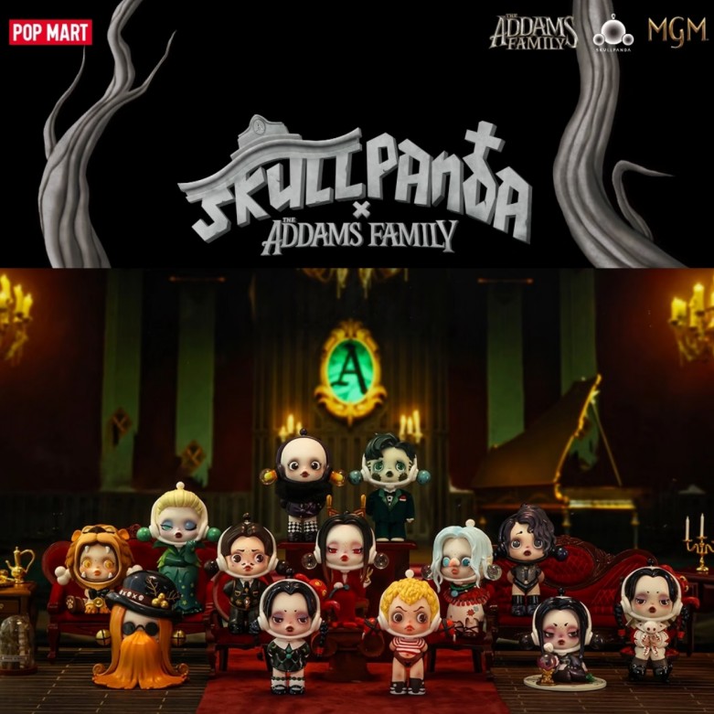 POP MART SKULLPANDA Addams Fam - đánh giá và giá Model Kit Anime Girl