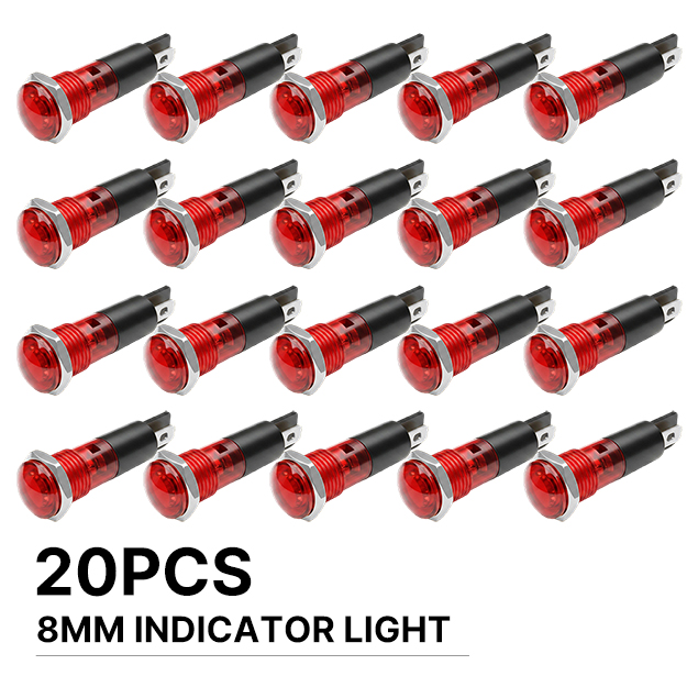 FILN 20PCS 8mm LED Indicator L - đánh giá và giá Panel Line Marker