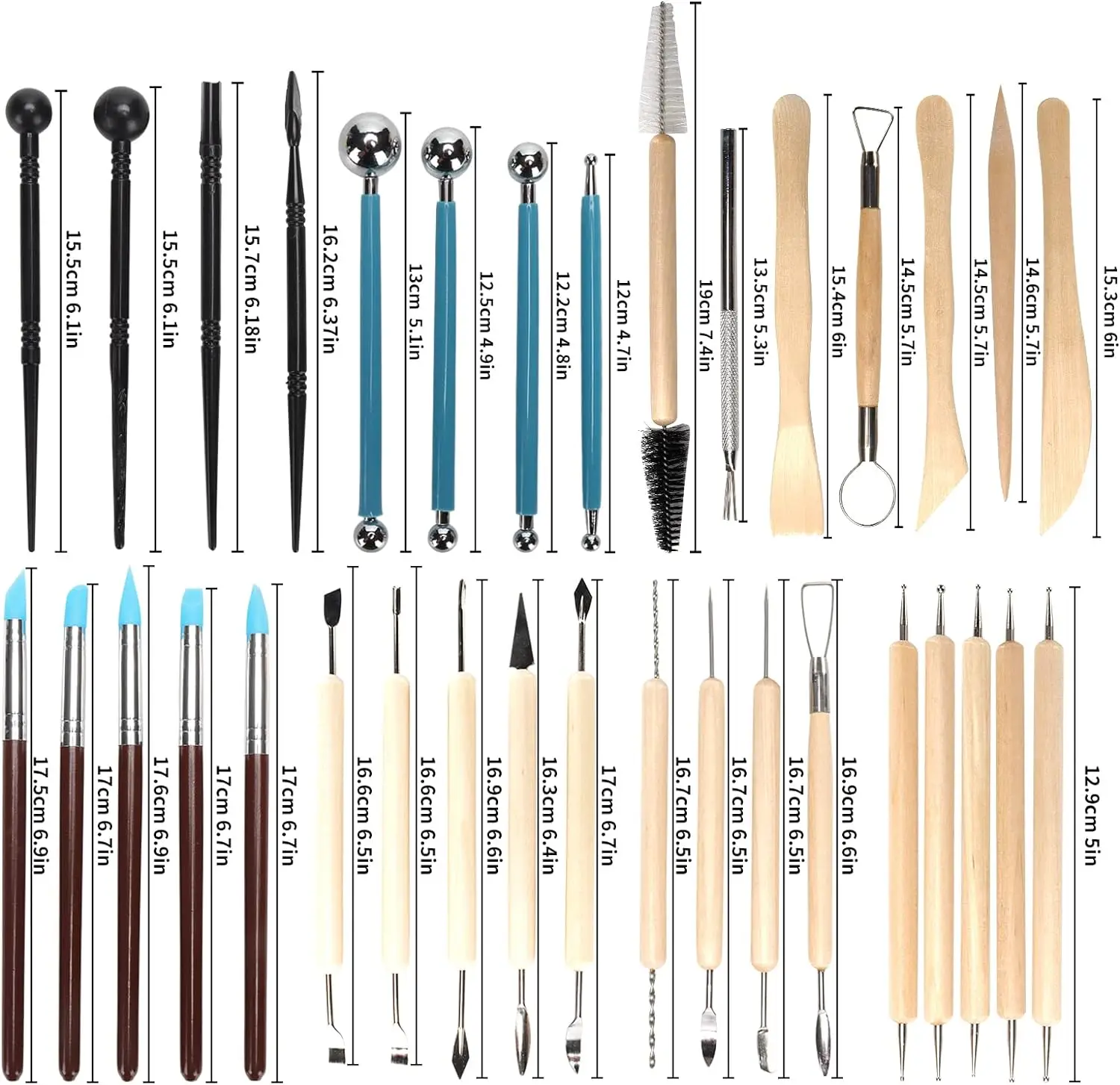 8-61PCS Pottery Tool Set - Cer - đánh giá và giá Model Kit Tool Set