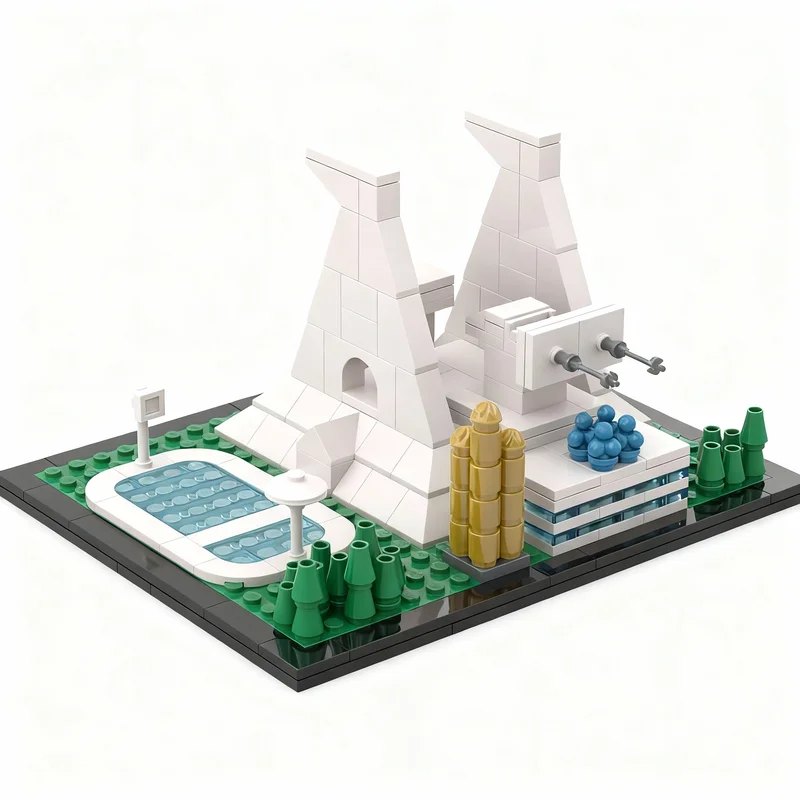 261pcs MOC Architecture Mazing - đánh giá và giá Model Kit Mazinger