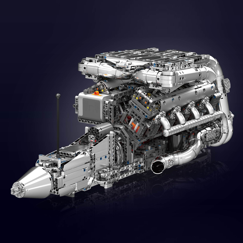 Mould King 10168 V8 Twin Turbo - đánh giá và giá Model Kit V8