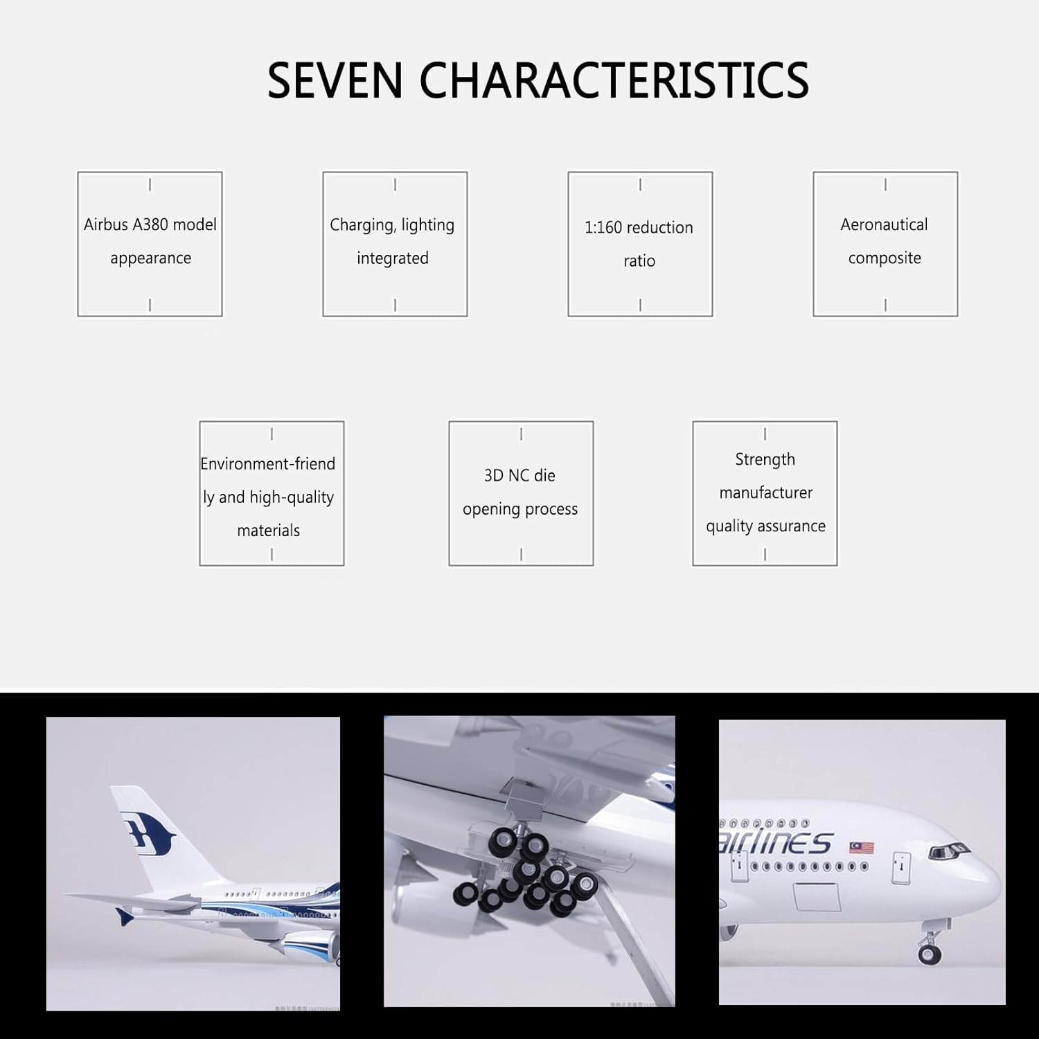 1:160 Scale Malaysia Airlines  - đánh giá và giá Model Kit Planes